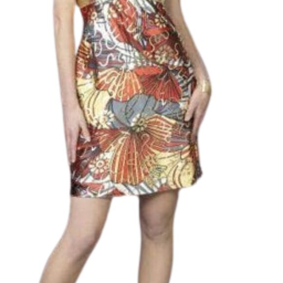 NWT La Femme 14125SC Cocktail Dress Polyester Red Size 10 - Picture 3 of 6